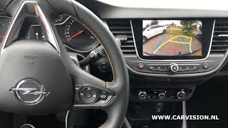 Opel Crossland  Grandland NAVI 50 intellilink  aftermarket camera solution  CarVision interface [upl. by Nayllij]