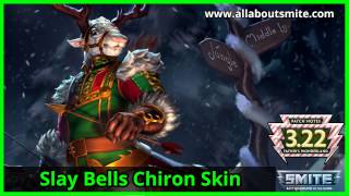 Smite Slay Bells Chiron Skin Spotlight  allaboutsmite [upl. by Tearle]