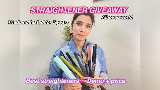 best straighteners price  demo  straightener giveaway  tried and tested for 7 years [upl. by Omidyar521]