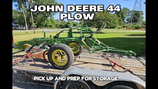 John Deere 44 Trailer Style Plow [upl. by Omrellug]