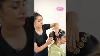 How to Make Bridal Juda Ft Hairstylist Sophia  Wedding Hairstyles  Nykaa Wali Shaadi Shorts [upl. by Aisat]