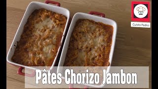 Recette pâtes au chorizo jambon serrano Thermomix TM5 [upl. by Daza]