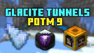 Glacite Tunnels  Unlocking Peak of the Mountain 9  SkyBlock [upl. by Annoed35]