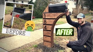 Build a Custom Mailbox  How to build a mailbox and install a mailbox post the RIGHT way [upl. by Eolanda]