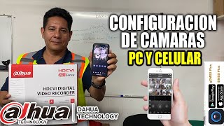 CONFIGURAR UN DVR DAHUA A INTERNET PARA VER LAS CAMARAS POR CELULAR 2022 [upl. by Ayekram]