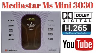 Mediastar Ms Mini 3030 H265Dolby GM Screen 2024 Complete Unboxing Review [upl. by Oakes]