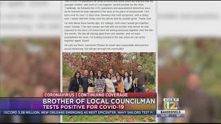 Brother of local councilman tests positive for COVID19 [upl. by Rodney1]