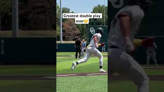 Caden Wallace with the kick to Ben Graves baseball shorts [upl. by Holbrook]