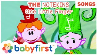 The Notekins  One Little Finger  New Song  Learn body parts for kids  BabyFirstTV [upl. by Acul]