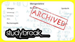 ARCHIVIERT Mengenlehre Schnittmenge Vereinigung Ohne  Wirtschaftsmathematik [upl. by Fidellas]