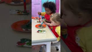 Qairo’s art class 🎨 babyvideos funny toddlers funnyvideos familyfriendly cute [upl. by Avin]