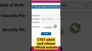 CTET 2022 admit card release download from officially website [upl. by Kred]