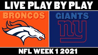 Broncos vs Giants Live Reaction [upl. by Llerret]