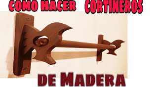 Como hacer estos bonitos cortineros de madera muy fáciles de hacer [upl. by Aneehsit]