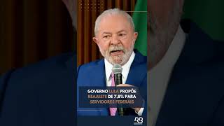 GOVERNO LULA PROPÕE REAJUSTE DE 78 PARA SERVIDORES FEDERAIS [upl. by Annhoj]