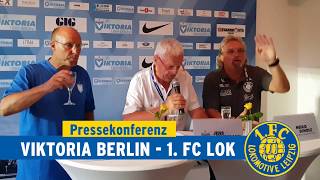 Pressekonferenz Viktoria Berlin  1 FC Lok Leipzig am 03082018 [upl. by Iznyl]