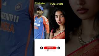 Cricketer ki future wifeyotubeshorts cricket [upl. by Jonis]