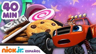 Blaze y los Monster Machines  ¡40 minutos de rescates de comida  Nick Jr en Español [upl. by Murrell]