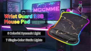 RGB Wrist Rest Gaming Mouse Pad for Gamer [upl. by Ariana788]