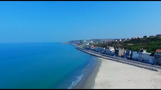 La côte de BoulogneSurMer  Visite guidée en drone 4K [upl. by Ahsiekar]