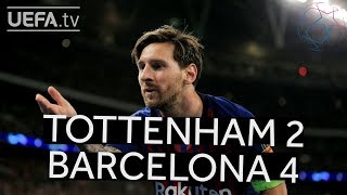 TOTTENHAM 24 BARCELONA UCL HIGHLIGHTS [upl. by Romanas]