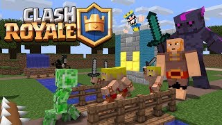 Monster School Clash Royale Battle  Minecraft Animation [upl. by Mal]