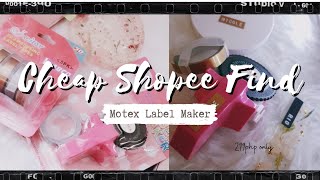 Shopee Find  How to use Motex Label Maker  Philippines [upl. by Aiet314]