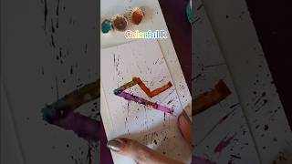 colourful letter R🌈💯✨ shorts calligraphy art asmr handlettering tiktok [upl. by Hodges]