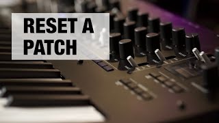 Korg Minilogue XD Reset Patch  QUICK TUTORIAL [upl. by Phene]