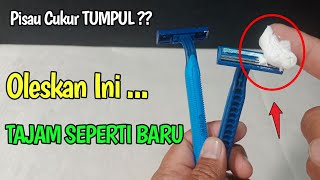 TERNYATA CUMA PAKAI CARA INIPISAU CUKUR JADI TAJAM SEPERTI BARU LAGI [upl. by Nwonknu699]