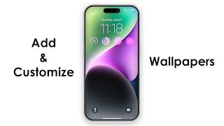 Add and Customize Wallpapers on iPhone  iOS 17 [upl. by Anirb511]