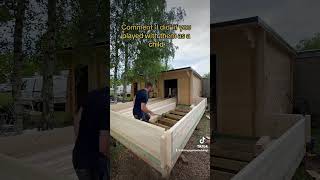 Lincoln logs logcabin gardenroom lincolnlogs howto diy [upl. by Welsh]