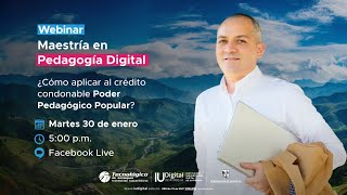 Webinar quotMaestría en Pedagogía Digitalquot [upl. by Edaj]