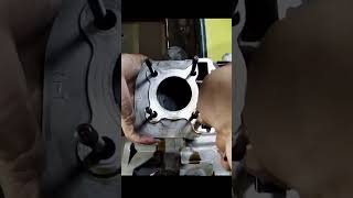 Engine block removal process of mio i 125 topoverhaul engine refresh shorts shortvideo [upl. by Yeca]