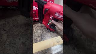 My quick review on the M18 Brad nailer Milwaukee tools woodworking milwaukeetools [upl. by Oiramej931]