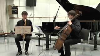 Bestiaire  Alphonse Stallaert by Luuk Meeuwis sax amp Rogier Hornman cello [upl. by Damian]