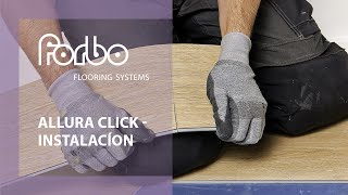 Video de instalacíon Allura losetas vinilicas de diseño click  Forbo Flooring Systems [upl. by Annalee]