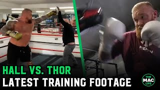 Eddie Hall vs The Mountain Thor Bjornsson Latest Training Footage [upl. by Ruscher491]