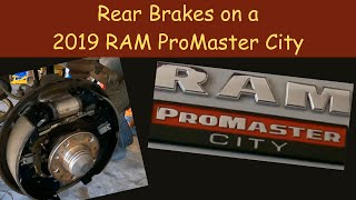 How To Rear Brake shoes on a 2019 RAM ProMaster City Van [upl. by Idram805]