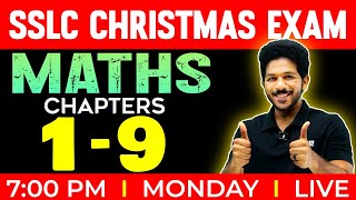 SSLC Maths Christmas Exam  Maths All Chapters in One Live  Exam Winner SSLC [upl. by Power]