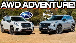 Is Subaru still the best offroad Nissan XTrail NTrek vs Subaru Forester Sport comparison review [upl. by Ahsiram]