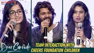 Dear Comrade Team Interaction With Cheers Foundation Children  Vijay Deverakonda  Rashmika  MMM [upl. by Ybbil]