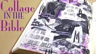 Bible Journaling HOWTO Collage amp MultiMedia Psalm 3815 [upl. by Anoek]