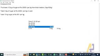 Compound Unit in Tally Prime Accounting Prime Trainer [upl. by Henarat43]