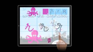 Write the Alphabet  iPhoneiPad application to learn to write letters [upl. by Akel]