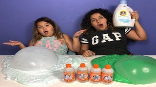 TIDE FLUFFY SLIME VS ELMERS MAGICAL LIQUID FLUFFY SLIME ELMERS SLIME ACTIVATOR [upl. by Nivonod]