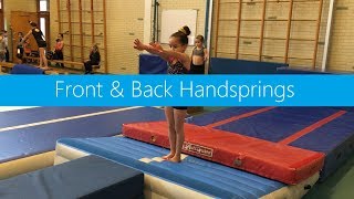 Front amp Back Handspring » Acrobatics Airtracks [upl. by Lleddaw]