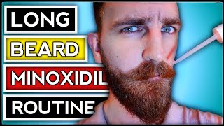 How to Apply Minoxidil to a LONG Beard  YEARD WEEK 13 [upl. by Irehj]