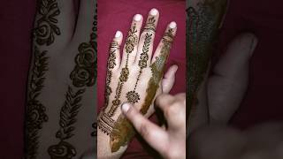 Beautiful and easy mahendi design back hand 2024✨🦋mehndishortsyoutubevideoviralshort [upl. by Lonnard799]