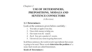 Class 10 English Grammar  Revision of Determiners exercises [upl. by Atnauq571]